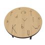 Voir la diapositive 2 : Paris Prix Table d'Appoint Design  Arty Lettres  50cm Chêne