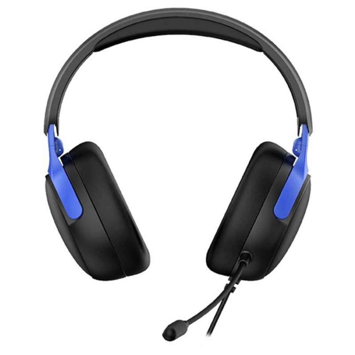 Subsonic Spectra casque gaming pour PS5 PS4 PC Xbox, HP 40 mm, micro inclinable, réglage volume, noir et bleu