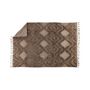 Voir la diapositive 2 : Paris Prix Tapis Déco en Laine  Dahlia  200x300cm Marron Foncé
