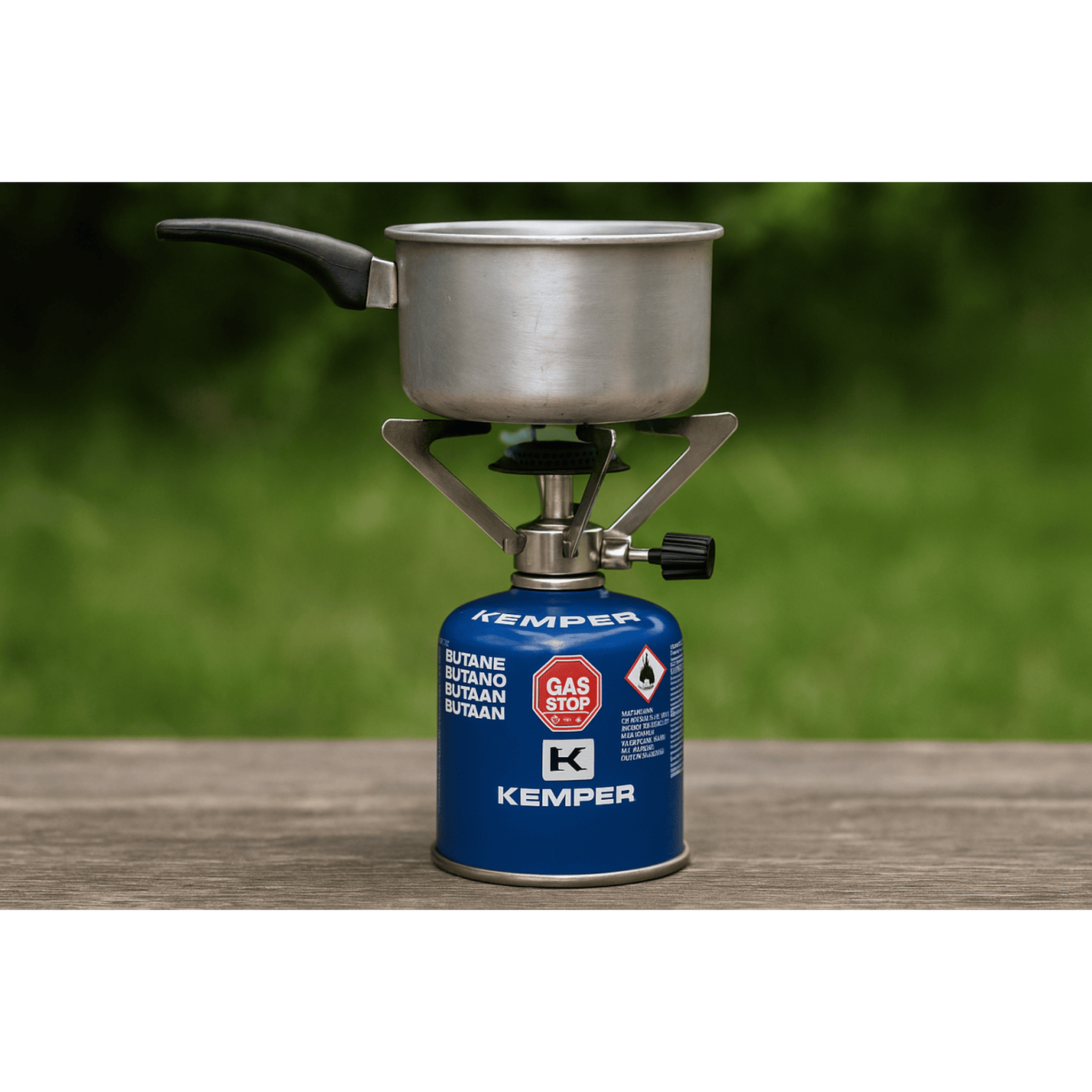 Voir la diapositive 3 : Kemper Pack de 8 cartouches de gaz 190g perçable butane pour réchaud gaz kemper
