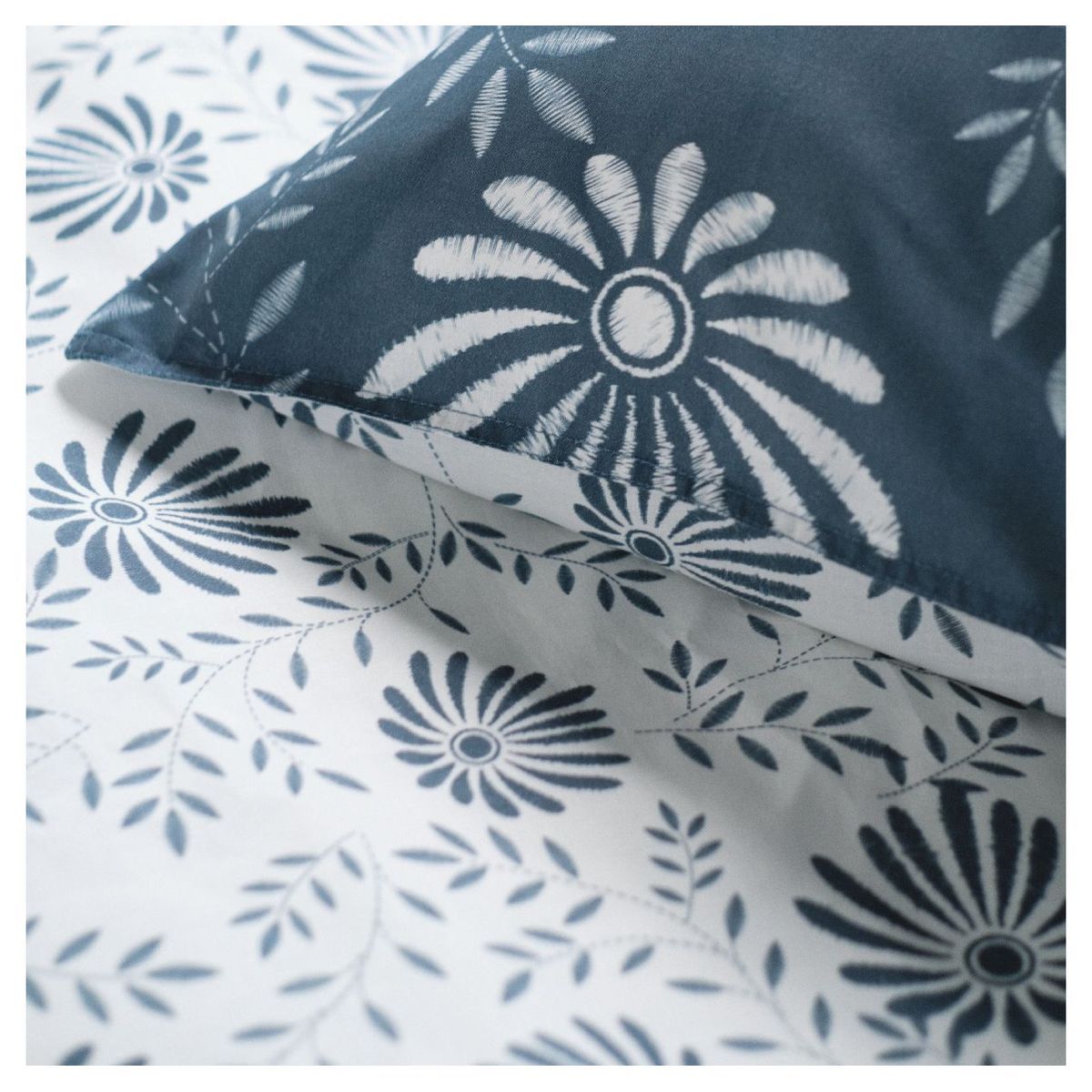 TODAY Parure housse de couette en coton imprimé Floral