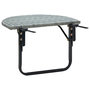 Voir la diapositive 4 : VIDAXL Table de balcon Gris 60x60x40 cm Resine tressee