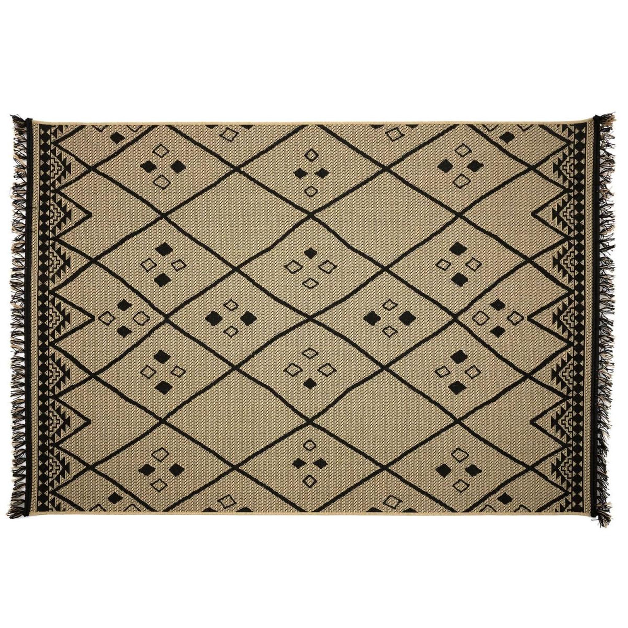 The Home Deco Factory Tapis déco ethnique  mirage  150x200cm naturel