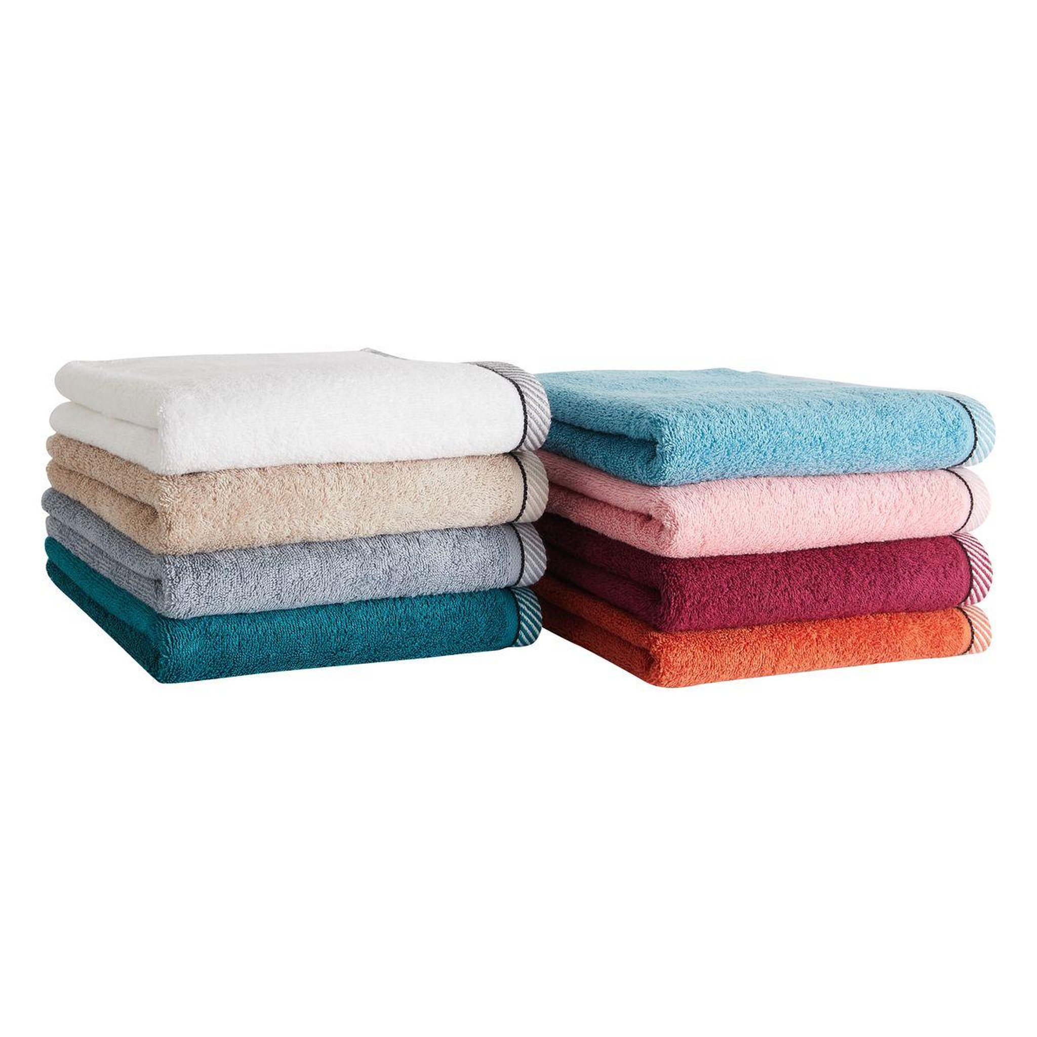 Voir la diapositive 1 : ACTUEL Serviette invité fantaisie en coton 500 g/m²