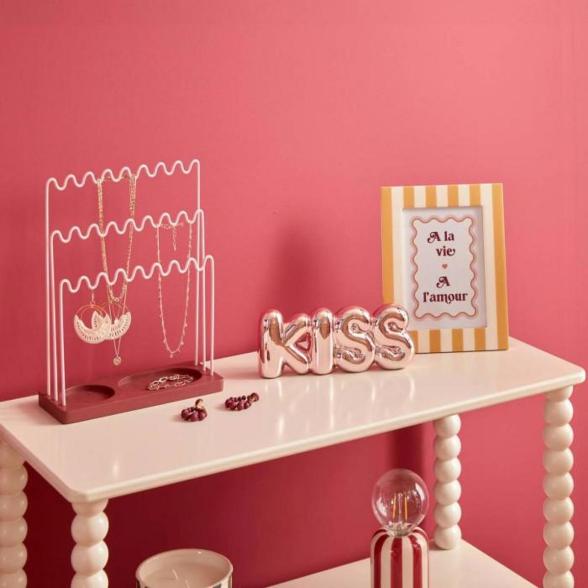 ATMOSPHERA Cadre Photo Déco  Chéri  13x18cm Jaune