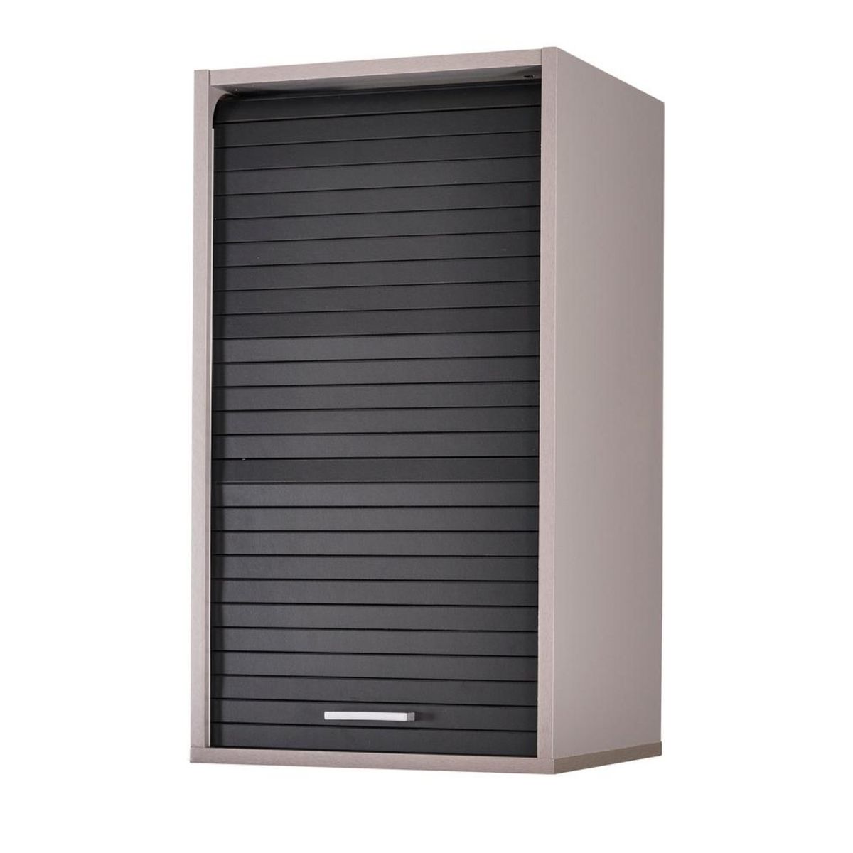 Rangement de cuisine à rideau coloris aluminium L40 cm - COOKING