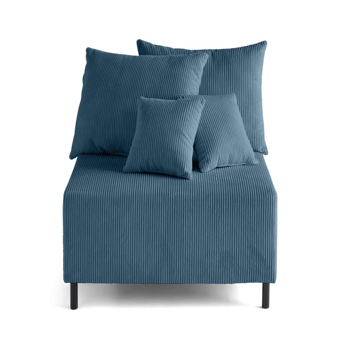 LISA DESIGN Edinburg - module d'assise - en velours côtelé