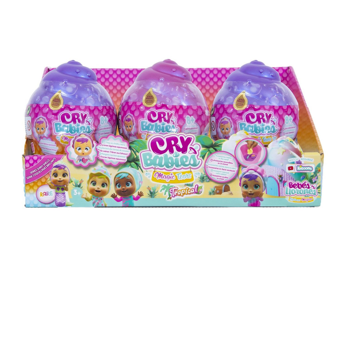IMC TOYS Cry babies Magic Tears Tropical Shiny Shells 