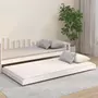 VIDAXL Cadre de lit blanc 100x200 cm bois de pin massif