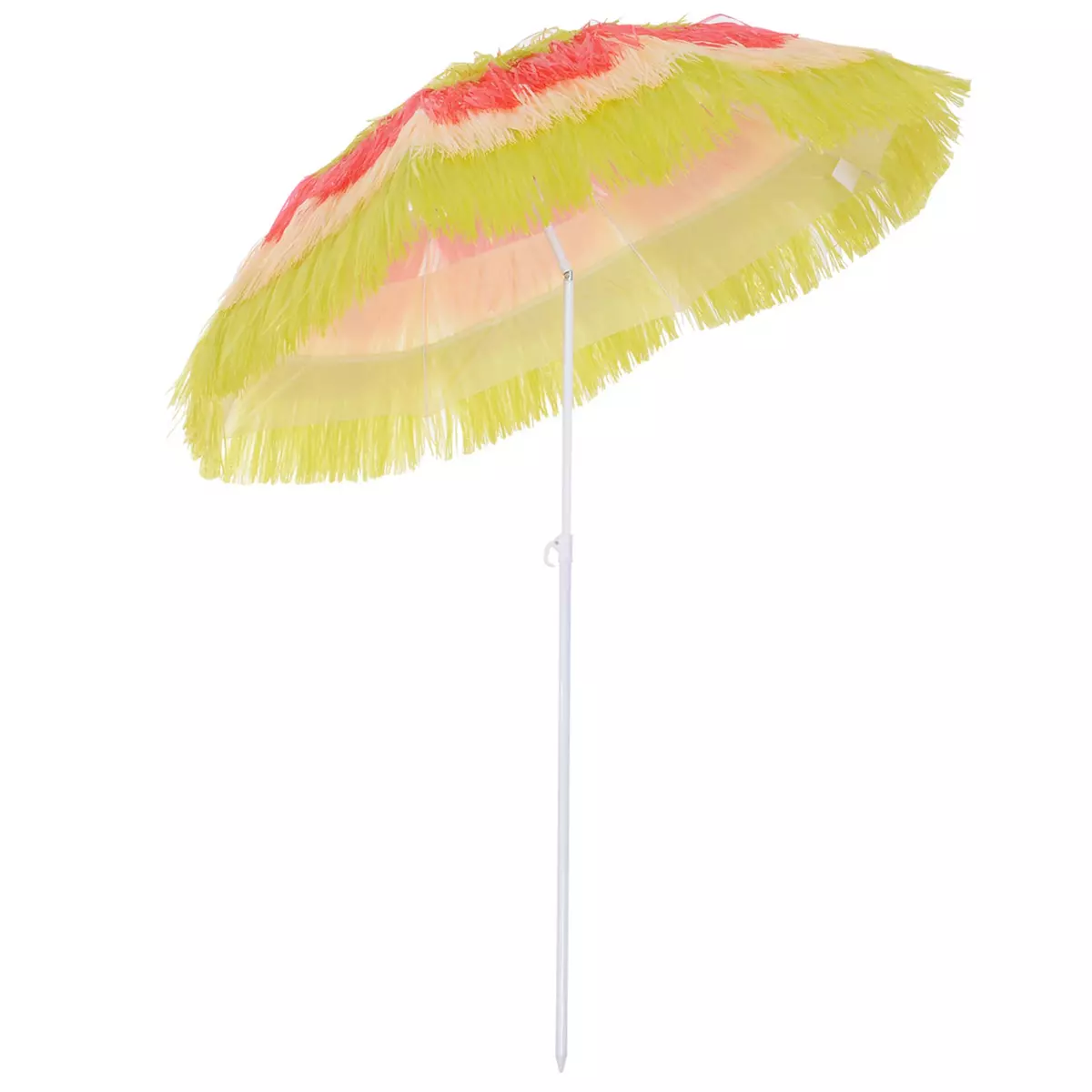 HOMCOM Parasol de plage jardin design hawai multicouleur 160 cm