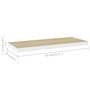 Voir la diapositive 6 : VIDAXL Etageres flottantes 4 pcs chene et blanc 80x23,5x3,8 cm MDF