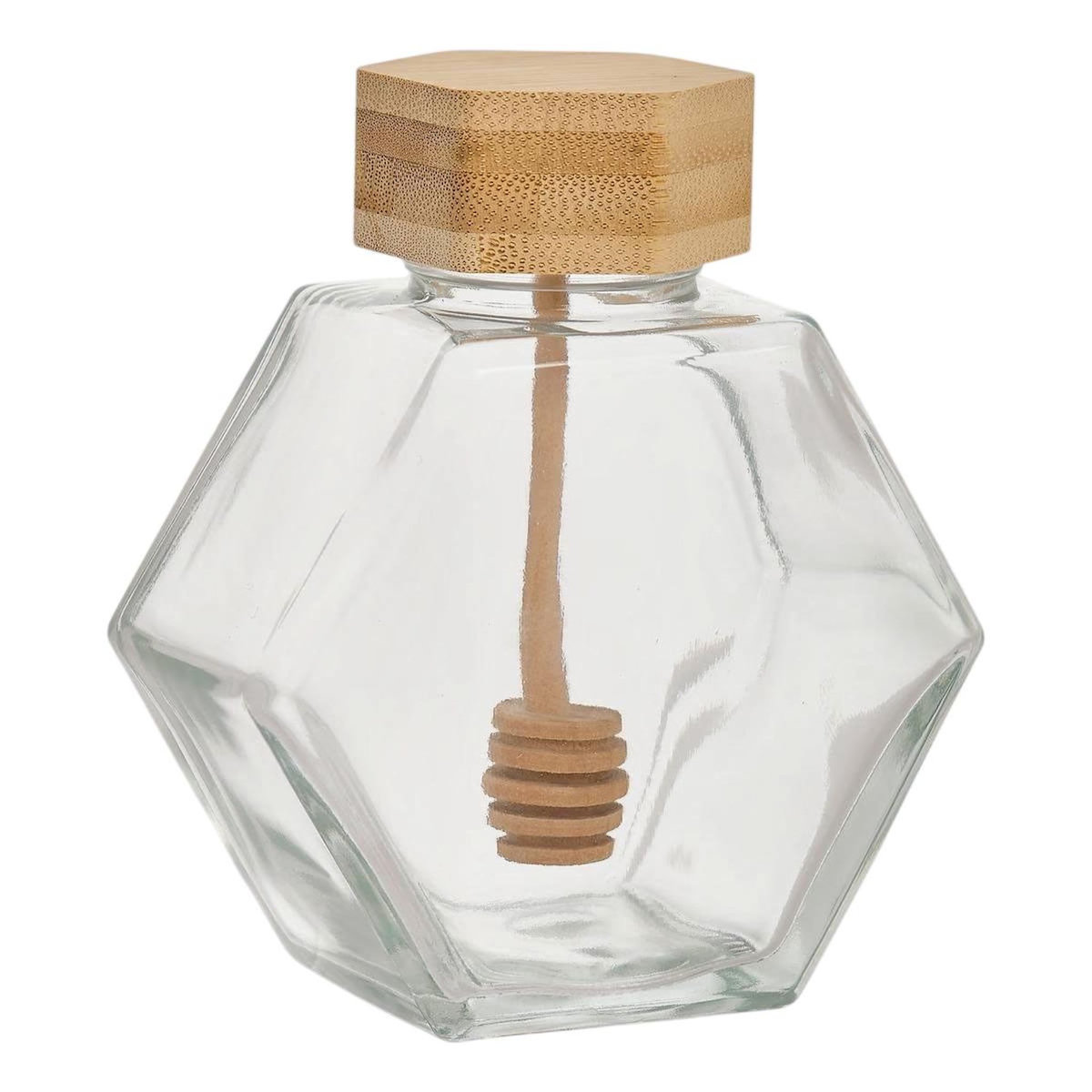FIVE Pot à Miel en Verre  Hex  40cm Transparent