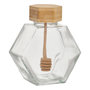 Voir la diapositive 1 : FIVE Pot à Miel en Verre  Hex  40cm Transparent