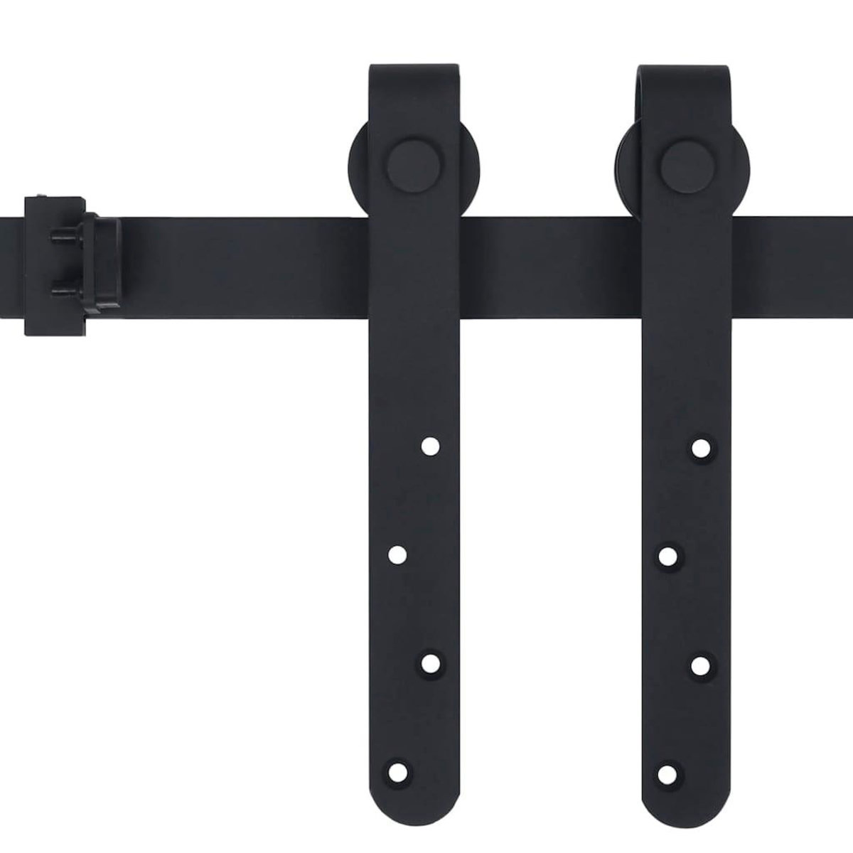 VIDAXL Kit mini de porte d'armoire coulissante Acier au carbone 152 cm