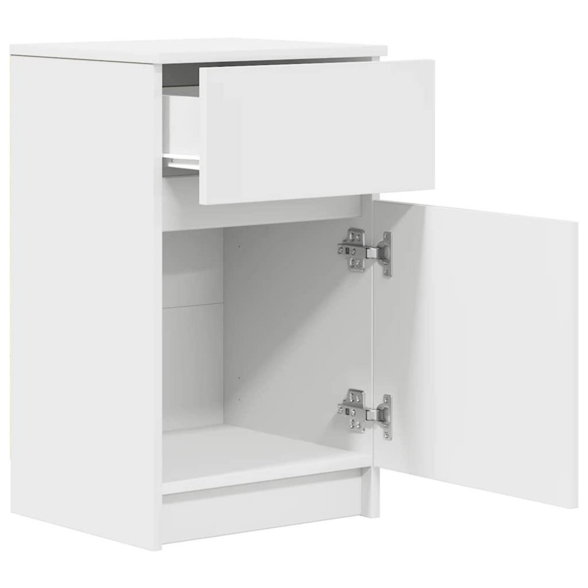 VIDAXL Table de chevet blanc 39x35x65 cm bois d'ingenierie
