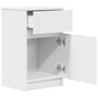 Voir la diapositive 5 : VIDAXL Table de chevet blanc 39x35x65 cm bois d'ingenierie