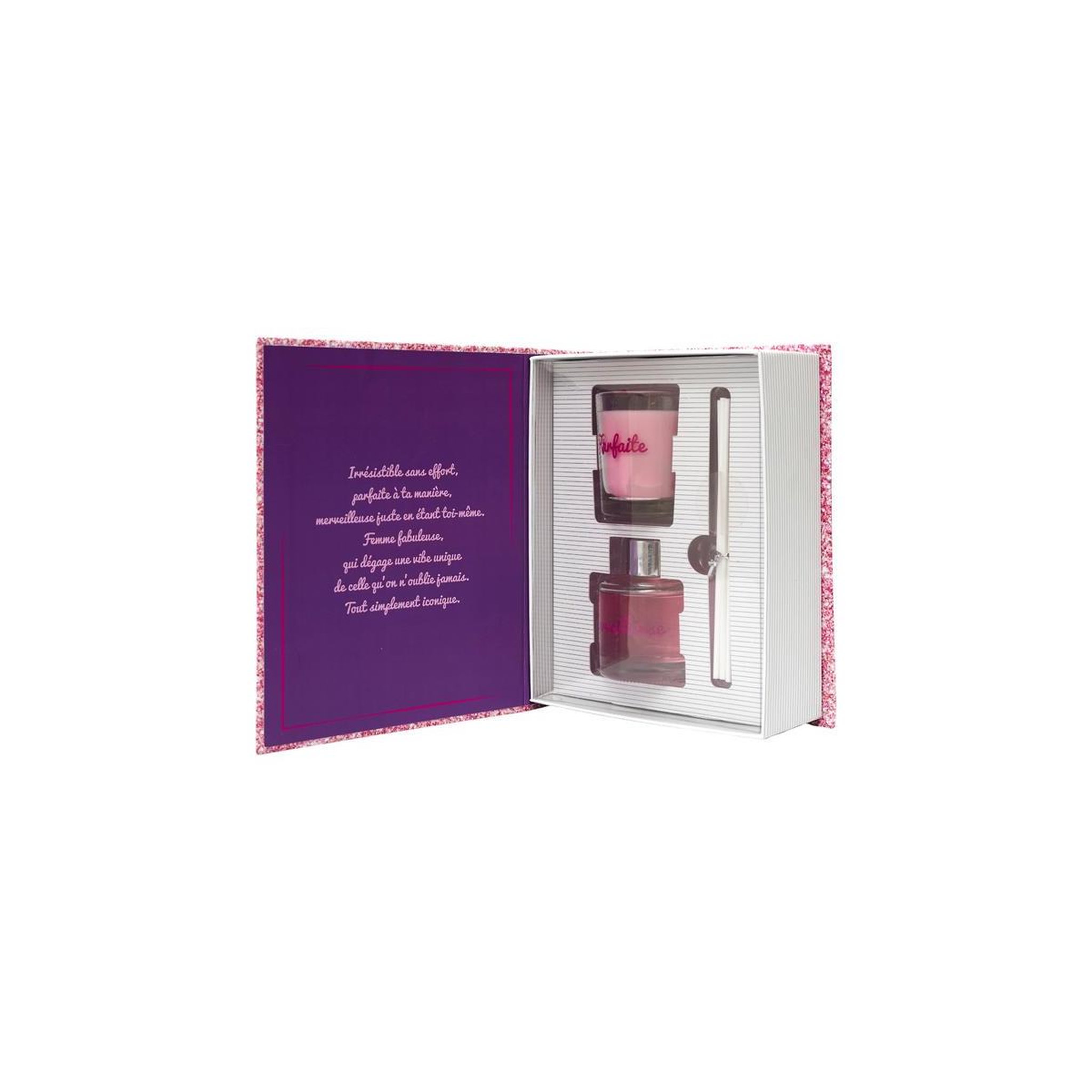 Voir la diapositive 2 : The concept Factory Coffret Senteur Parfumée  Paillette  18cm Framboise & Fruits Rouges