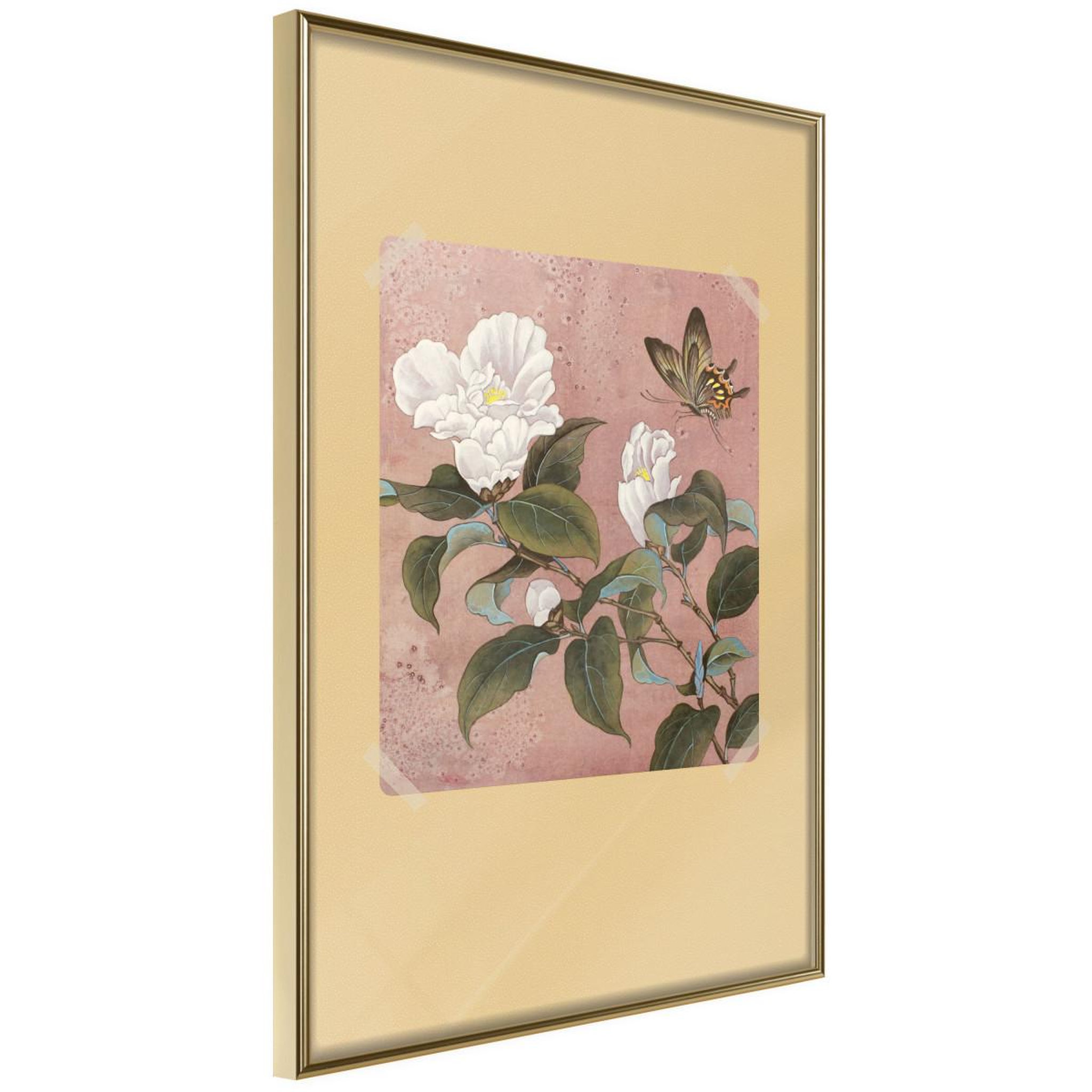 Paris Prix Affiche Murale Encadrée  Rhododendron and Butterfly