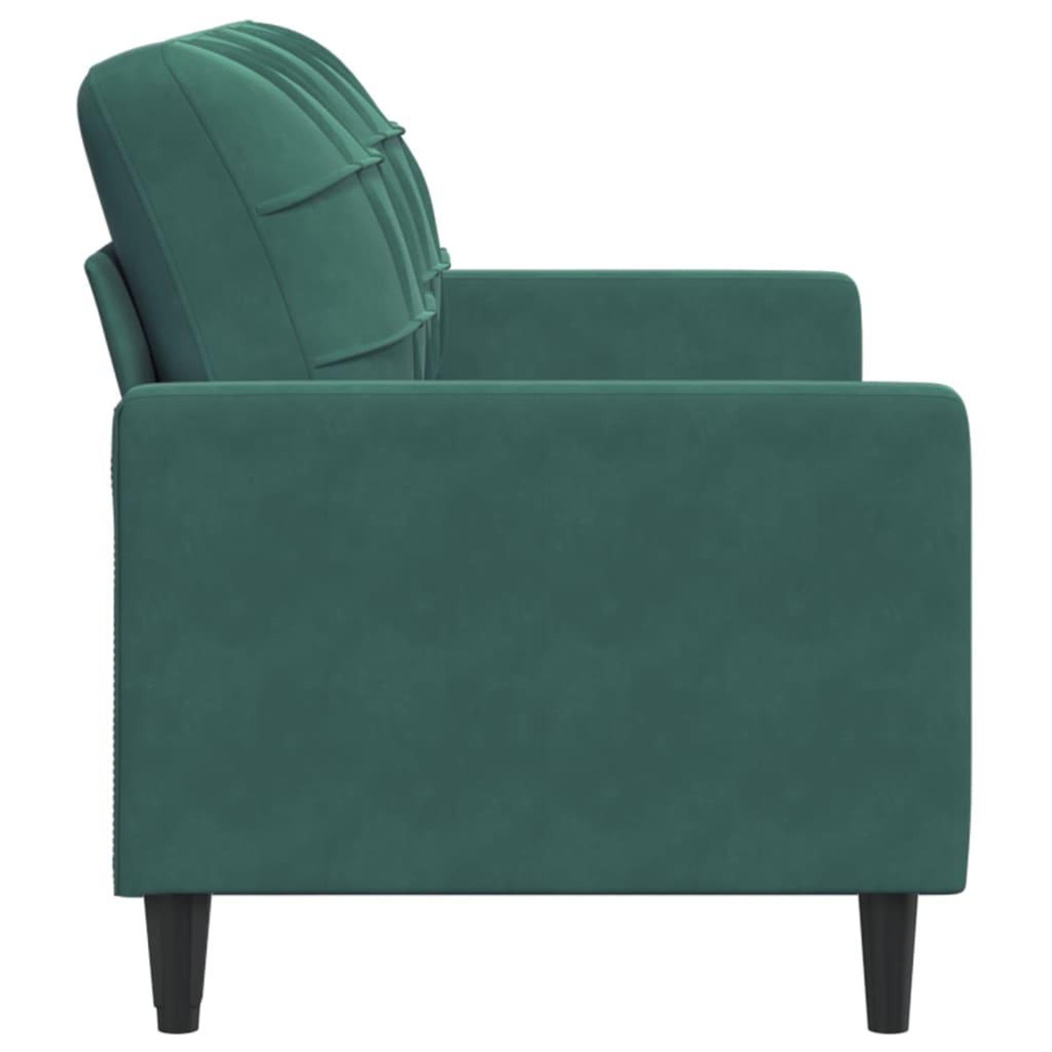 Voir la diapositive 5 : VIDAXL Canape a 2 places Vert fonce 140 cm Velours