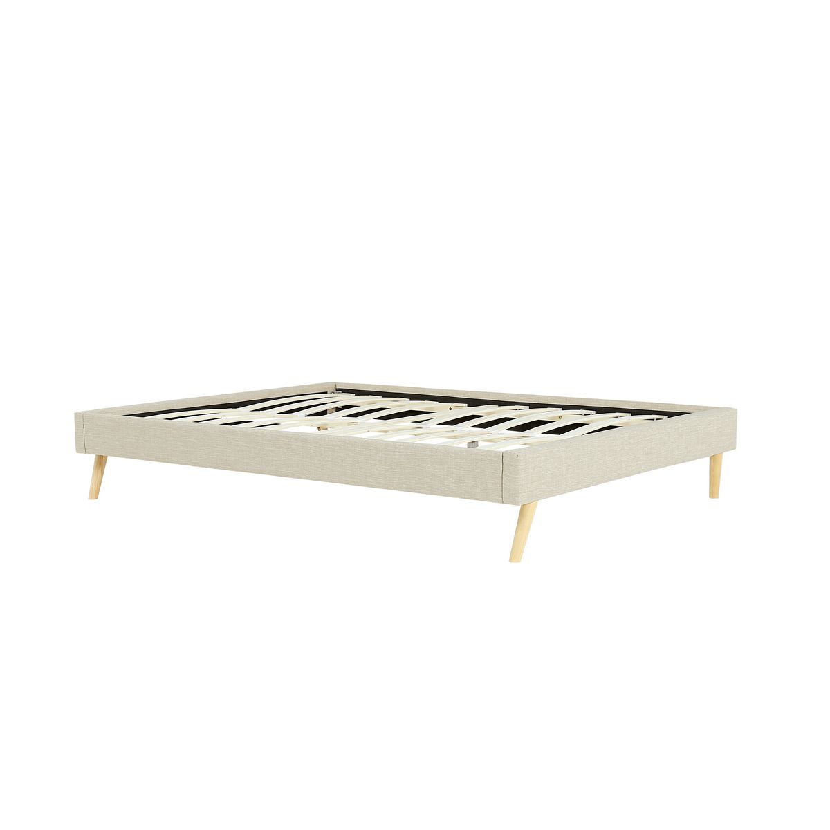 Cadre de lit scandinave en tissu 140x190 OREBRO