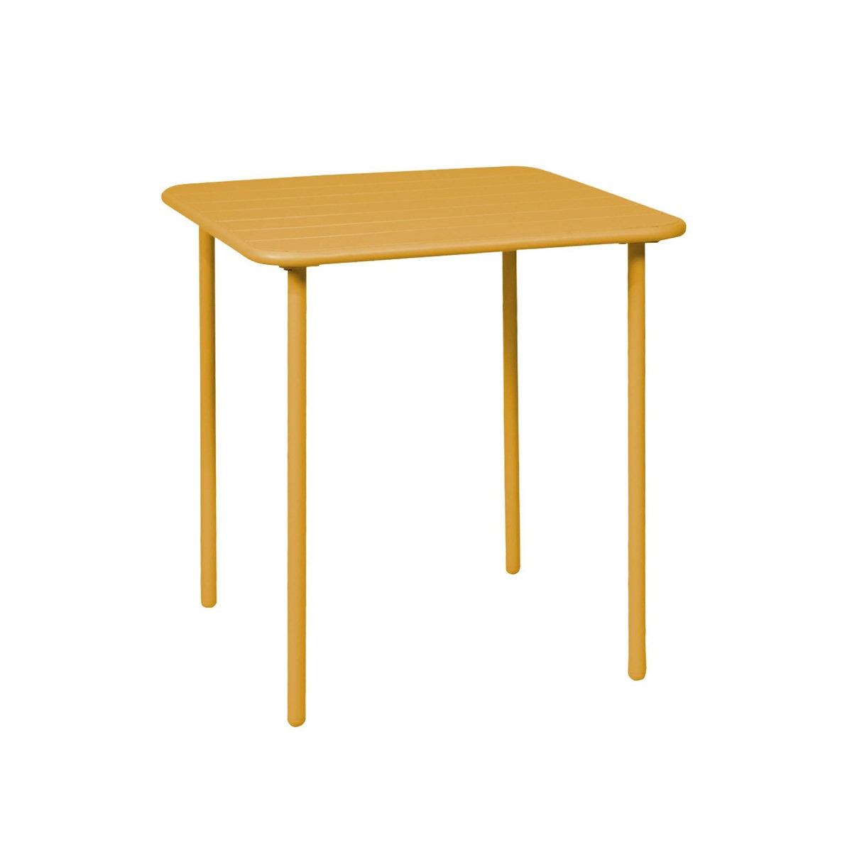 SWEEEK Table de jardin métal 2 places, Amelia 70 x 70cm