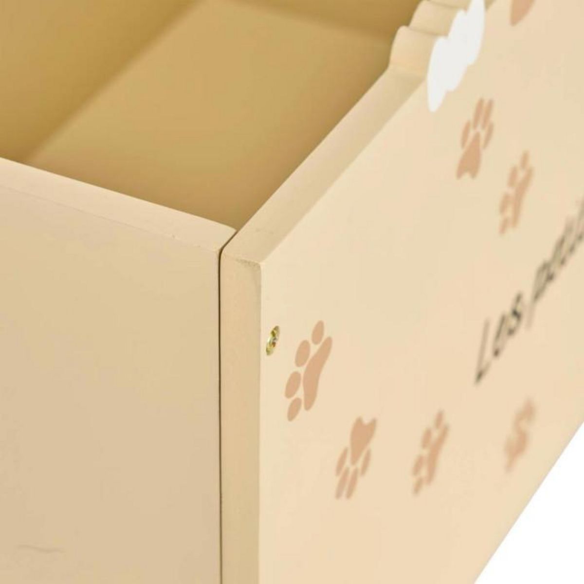 Atmosphera Kids Coffre à Roulettes Enfant  Chien  48cm Beige