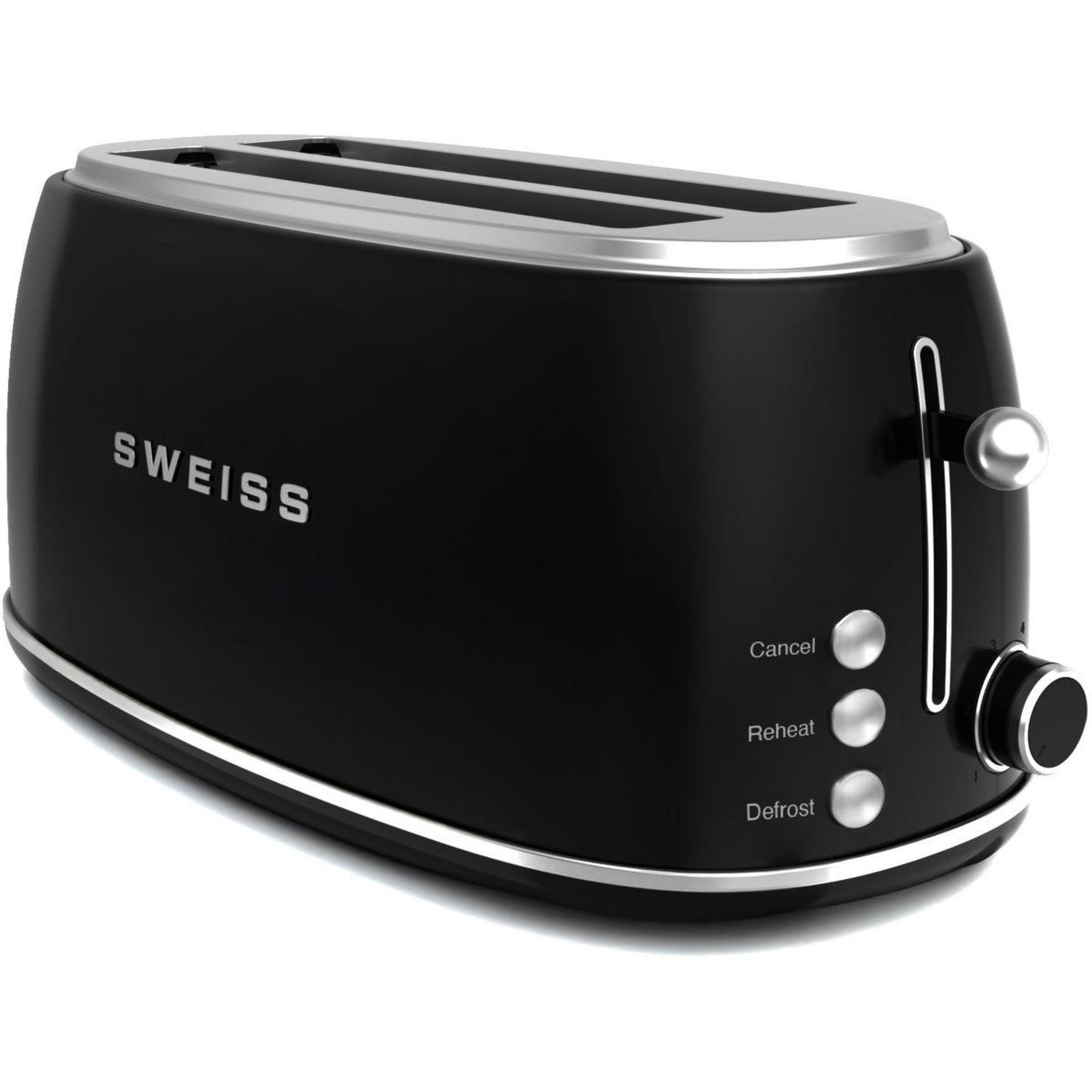 Voir la diapositive 2 : SWEISS Grille-pain baguette vintage noir GRV9