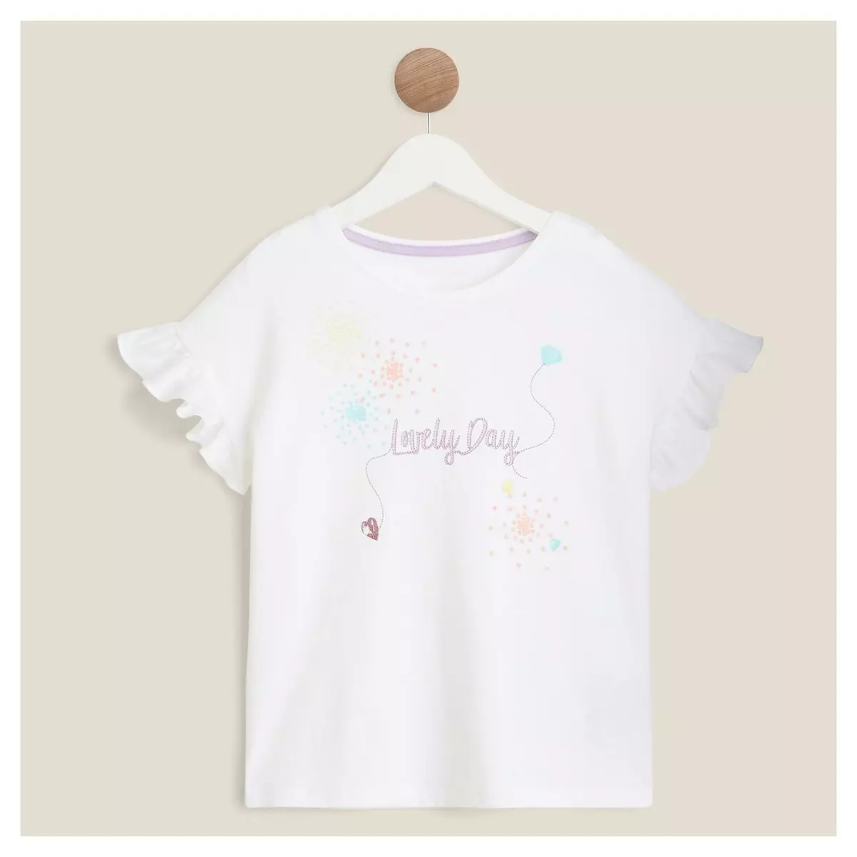 IN EXTENSO T-shirt manches courtes lovely day fille