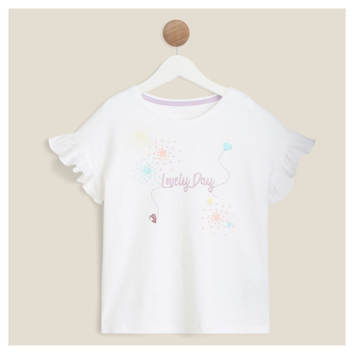 IN EXTENSO T-shirt manches courtes lovely day fille