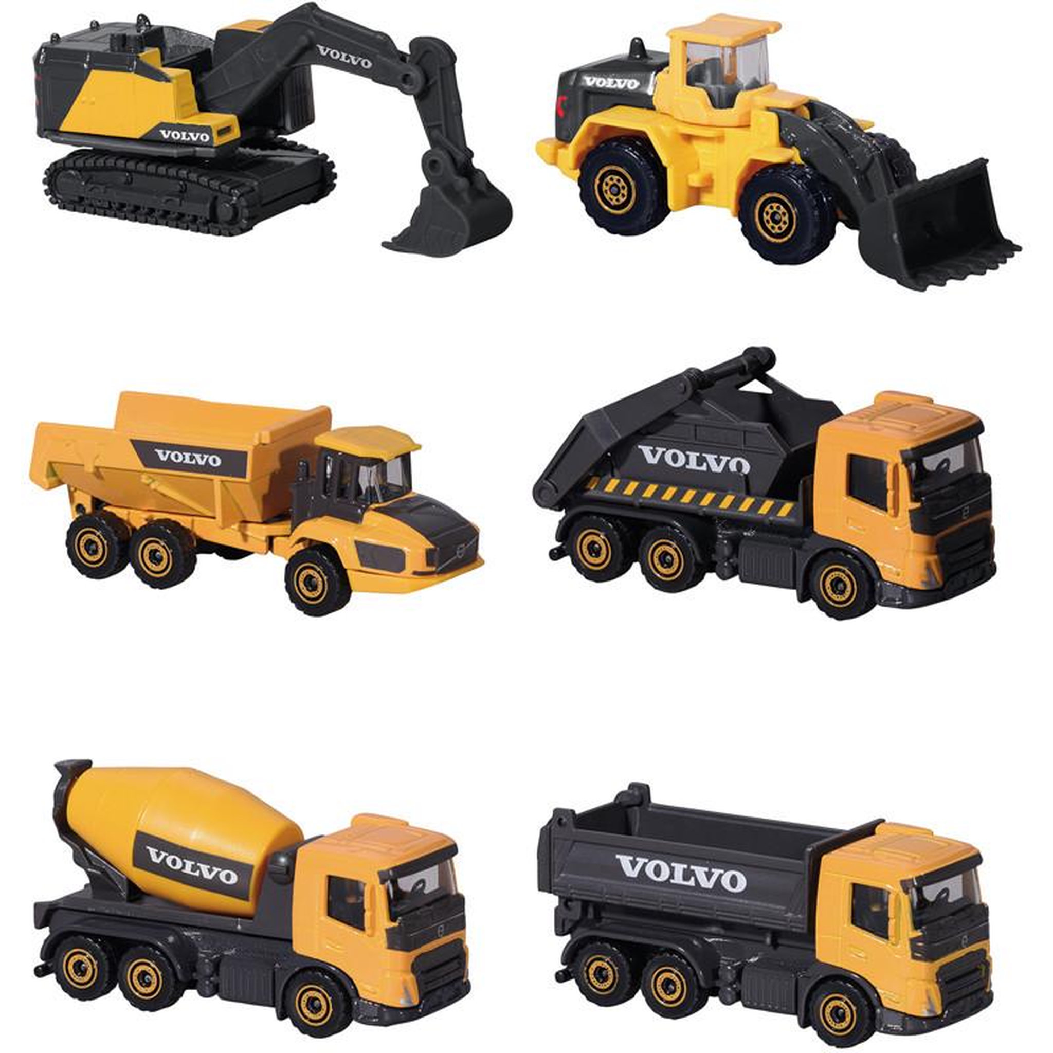 Voir la diapositive 2 : Majorette 3 VEH 1 64 MAJO CHANTIER VOLVO Majorette SMY212057284