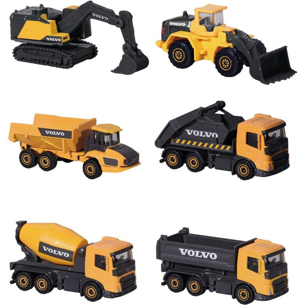 Majorette 3 VEH 1 64 MAJO CHANTIER VOLVO Majorette SMY212057284