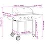 Voir la diapositive 6 : VIDAXL Barbecue a gaz avec 5 bruleurs argente acier inoxydable
