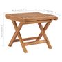 Voir la diapositive 6 : VIDAXL Repose-pied pliable 46,5x49x41,5 cm Bois de teck solide