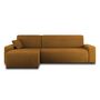 Voir la diapositive 6 : BEST MOBILIER Artemisa - canapé d'angle réversible 4 places - convertible avec coffre - en velours côtelé