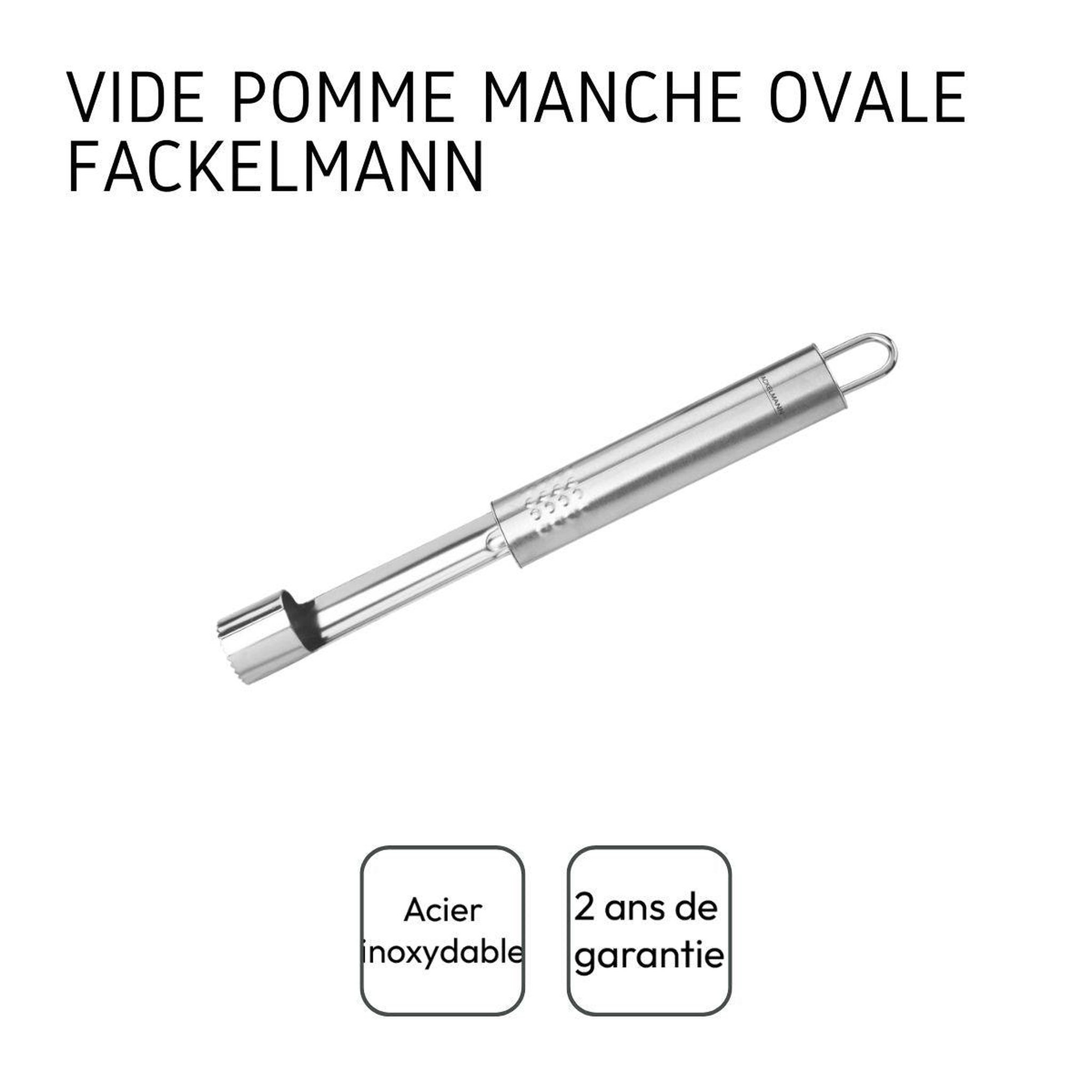 Voir la diapositive 4 : Fackelmann Vide pomme inox fackelmann ovale