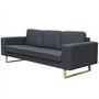 Voir la diapositive 5 : VIDAXL Ensemble de canapes a 2 places et a 3 places gris fonce