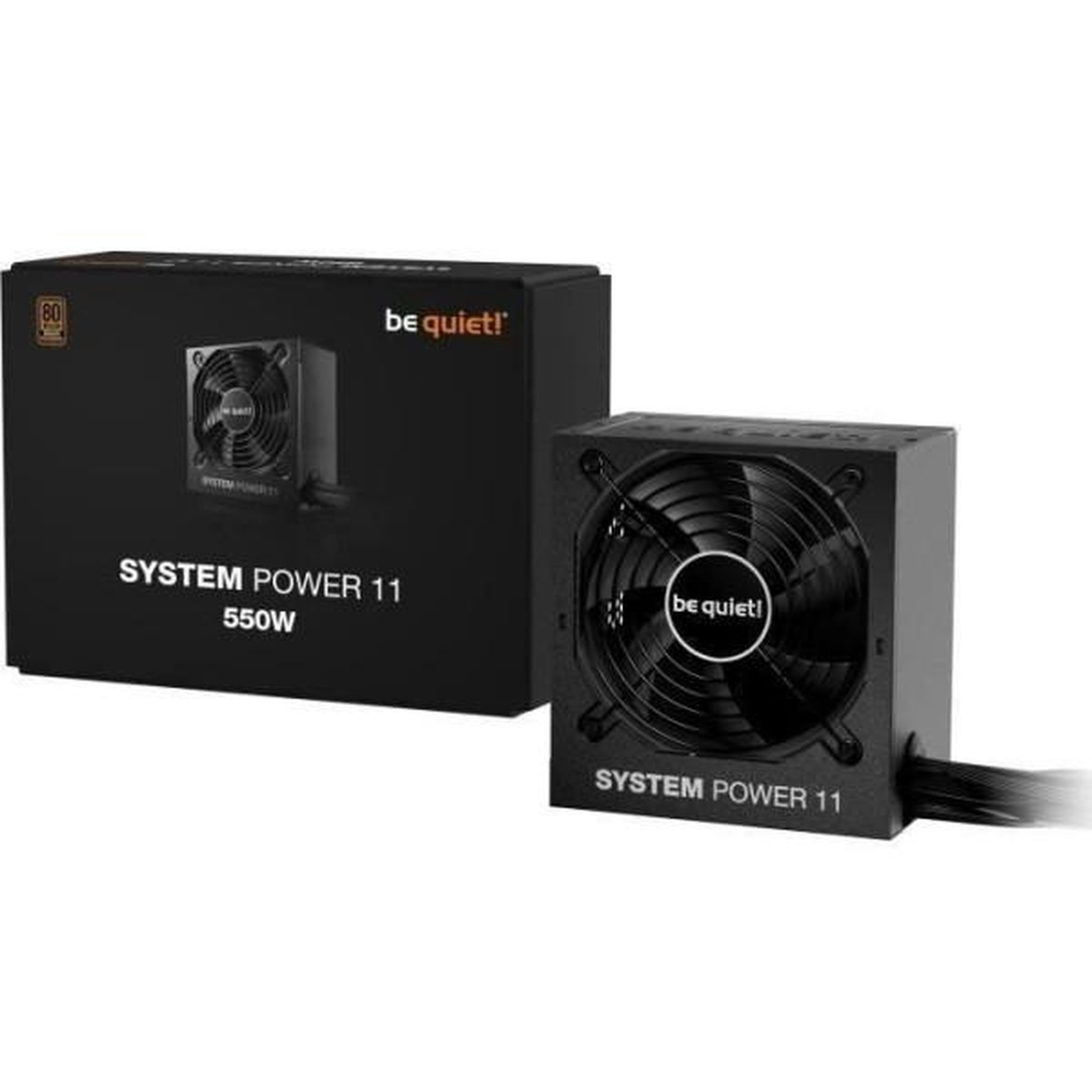 Voir la diapositive 3 : BE QUIET Alimentation pc - be quiet! - system power 11 - 550 w - atx 3.1 - 80 plus bronze