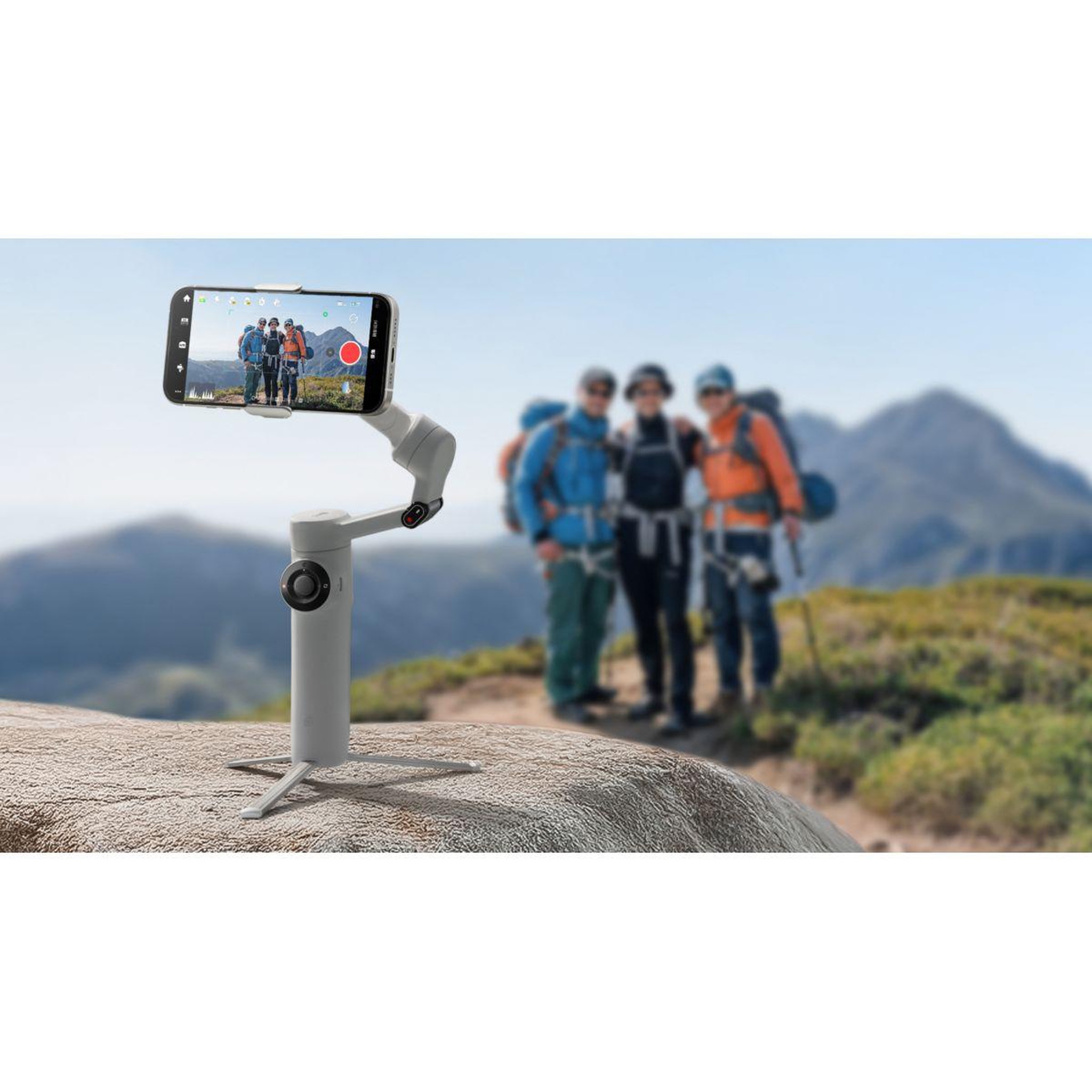 Voir la diapositive 5 : INSTA360 Stabilisateur flow 2 standard bundle stone gray