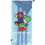 SUPER MARIO BROS Super Mario - Sac de Couchage Enfant Yoshi - Lit d'Appoint 150x65 cm