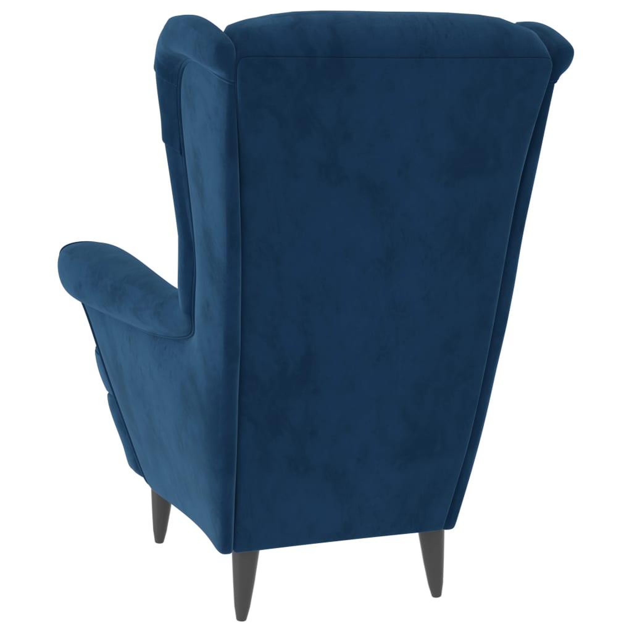 Voir la diapositive 5 : VIDAXL Fauteuil bleu velours