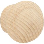 CENTRALE BRICO Bouton de meuble Régence hêtre bois H.30 x l.30 x P.25 mm