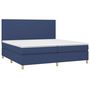 Voir la diapositive 3 : VIDAXL Sommier a lattes de lit et matelas et LED Bleu 200x200 cm Tissu