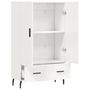 Voir la diapositive 5 : VIDAXL Buffet haut blanc brillant 69,5x31x115 cm bois d'ingenierie
