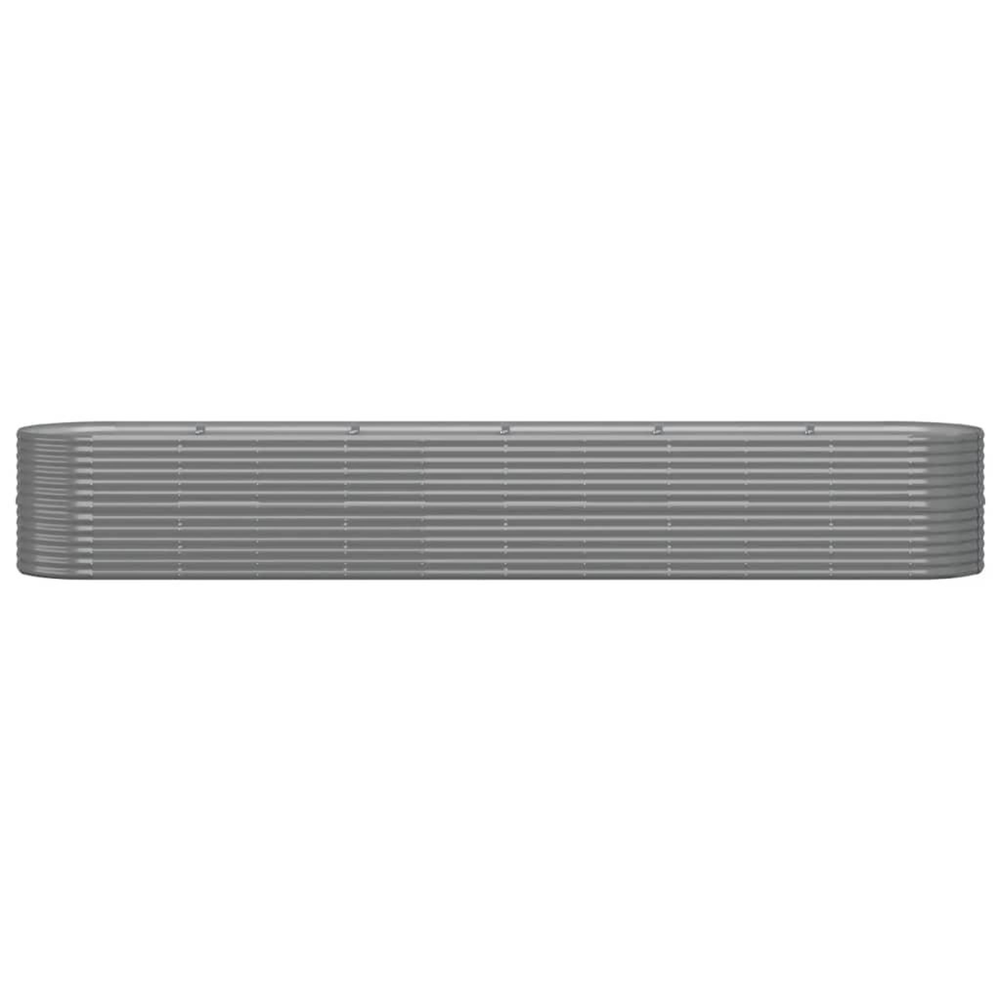 Voir la diapositive 3 : VIDAXL Lit sureleve de jardin Acier enduit de poudre 440x80x68 cm gris