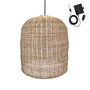 Voir la diapositive 1 : Lumisky Suspension d'extérieur nomade solaire GIACOMO Beige Rotin H45cm