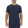 Voir la diapositive 2 : PIERRE CARDIN Lot de 3 T-shirts homme en coton uni col rond imprimé poitrine