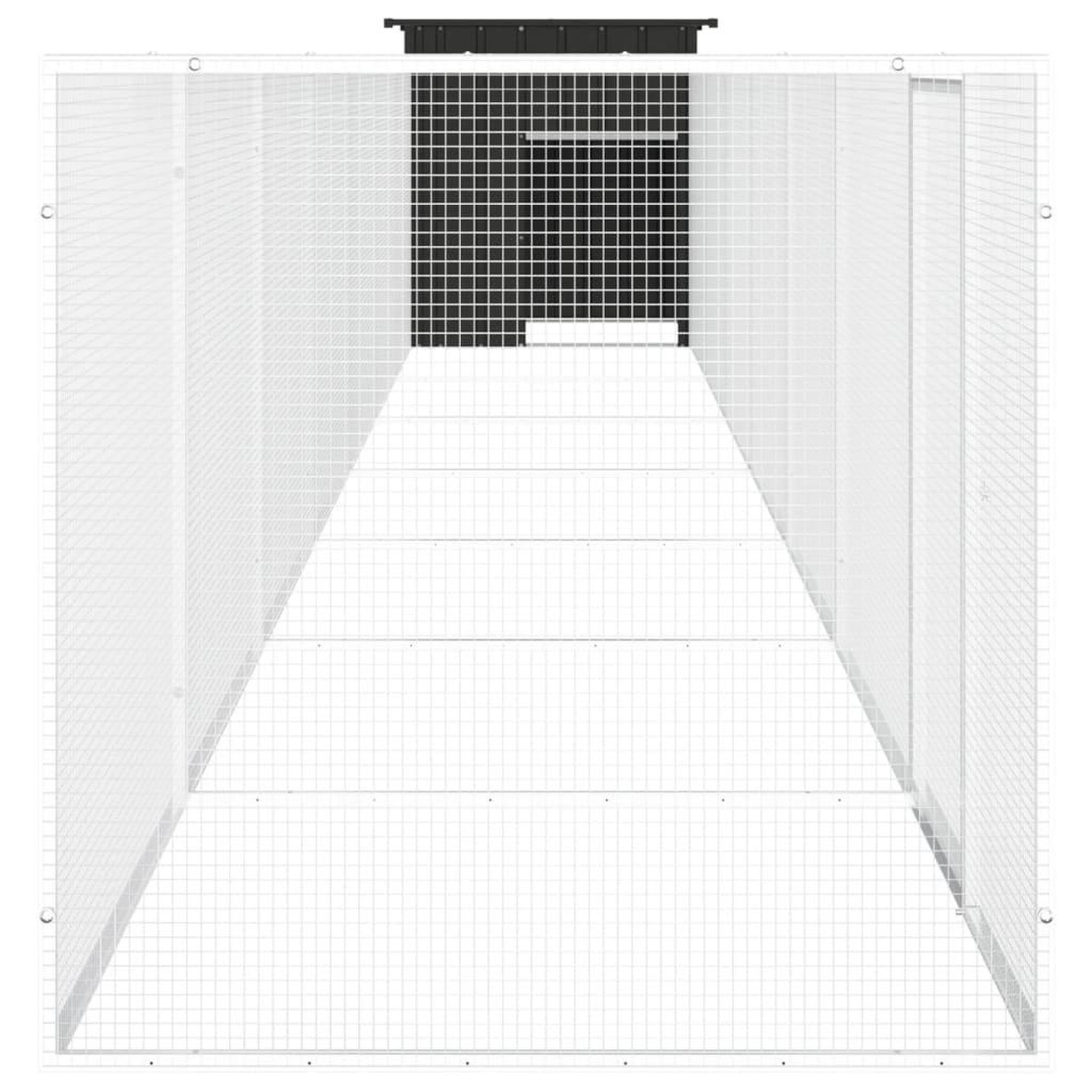 Voir la diapositive 4 : VIDAXL Poulailler Anthracite 800x91x100 cm Acier galvanise
