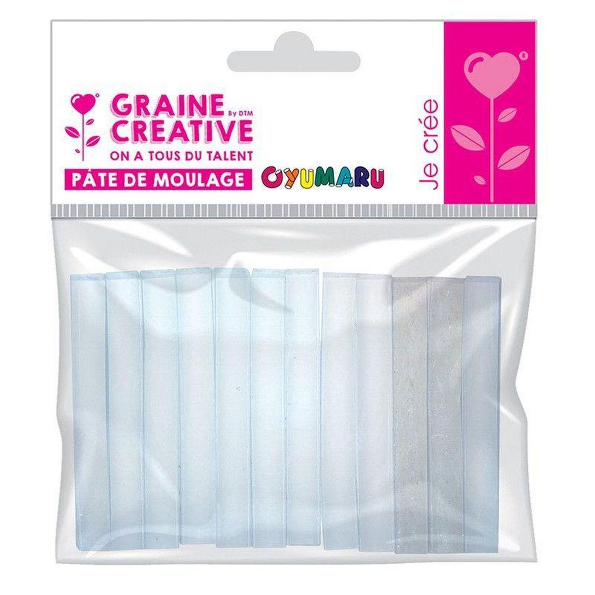 Graine créative 24 blocs de pâte Oyumaru transparents