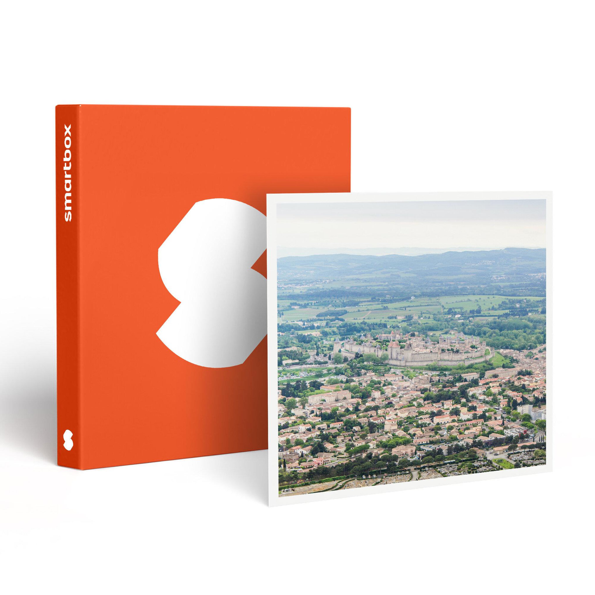 Smartbox Vol en hélicoptère de 20 min au-dessus de Carcassonne et ses environs - Coffret Cadeau Sport & Aventure