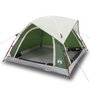 Voir la diapositive 2 : VIDAXL Tente de camping de cabine 4 personnes vert impermeable